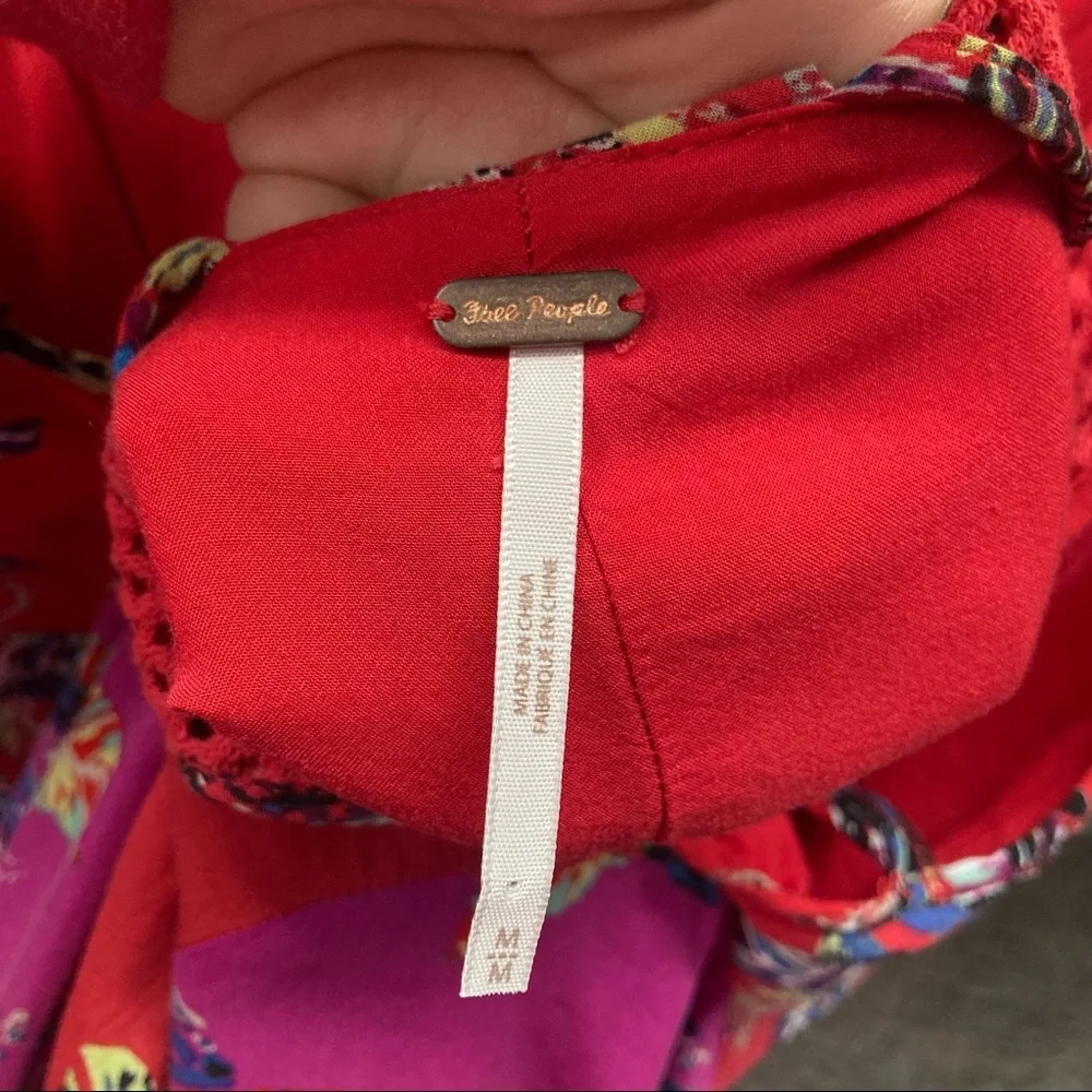 Free People Thought I Was Dreaming Dress in Red - Picture 11 of 16